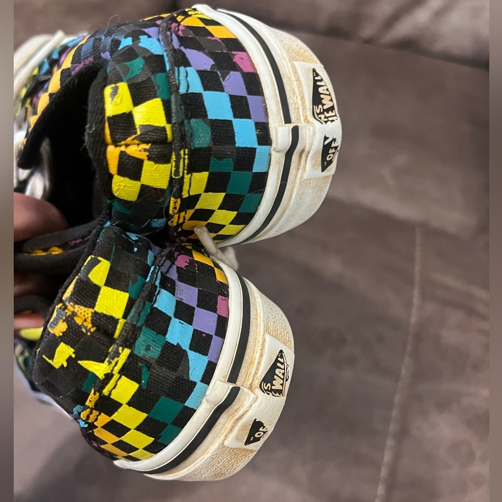 Girls Vans size 1 - Picture 7 of 9